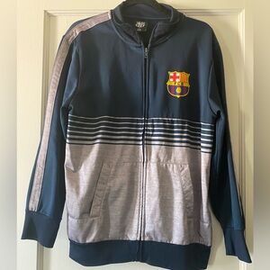 Men's FCB Barca‎ Soccer/Track Zip Up Jacket Size Small